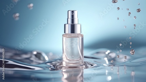 Luxury product cosmetic packaging with advertising background photo