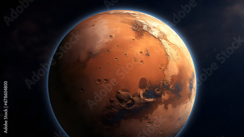 Mars high resolution image texture. Generative Ai.