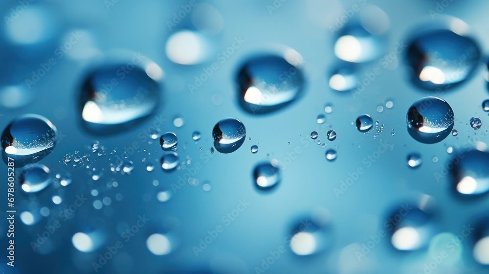 Realistic clear water drops are ready. Rain falls on the glass Realistic clear water drops are ready. Rain falls on the glass