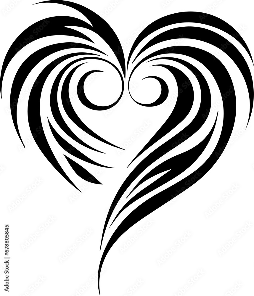 Fototapeta premium feather heart