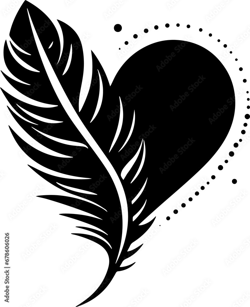 feather heart 