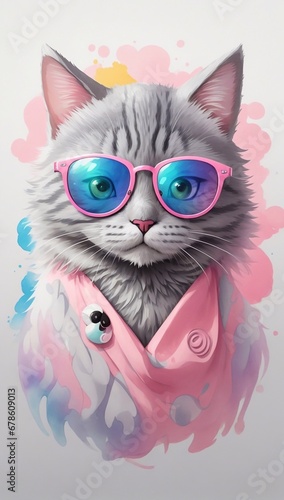 cat with a sunglasses