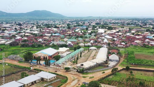 Kuje area of the Federal Capital Territory near Abuja, Nigeria - aerial flyover