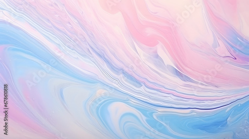Pastel colors Natural Luxury. Marbleized effect. Ancient oriental drawing technique. Marble texture. Beautiful pattern. Oriental art. Marbling background. Romantic wallpaper marble Tex. Generative Ai.