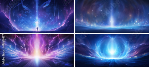 colourful fantasy galaxy nebula science shine shiny glowing night energy magenta movement illustration 