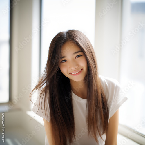 Free Download 10代の微笑む美しい女性 - GFXLoad
