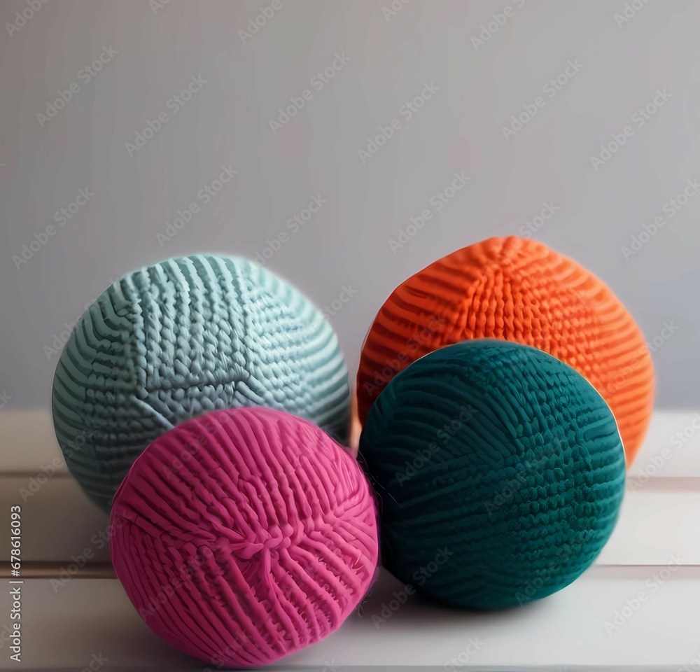 knitted balls knitted balls