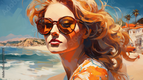 Sunglass Serenade A Captivating Summer Backdrop