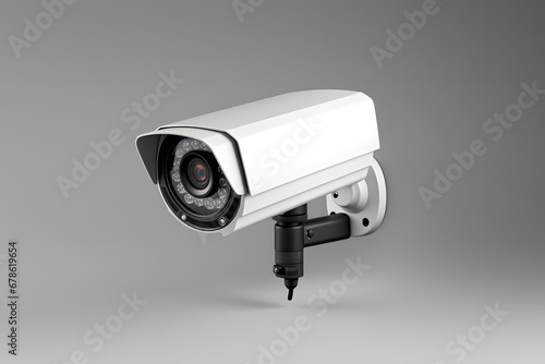 Cctv security camera isolated in white background Video surveillance security camera realistic , camera and security concept