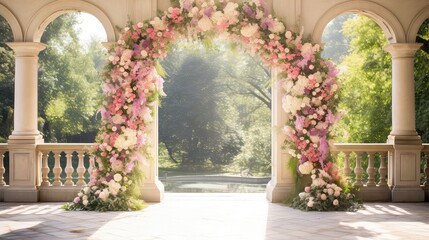 marriage day wedding flowers background illustration ceremony celebration, beautiful flower, floral romantic marriage day wedding flowers background