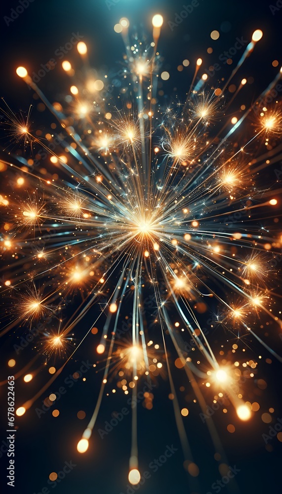 Naklejka premium Celebration background with sparkler .