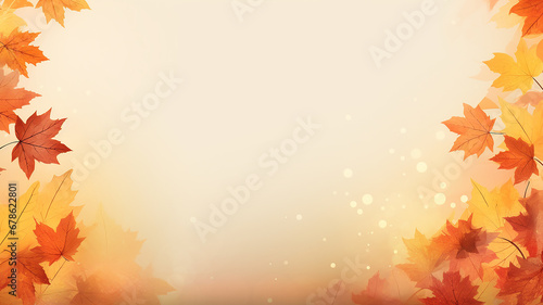 autumn background with blank space