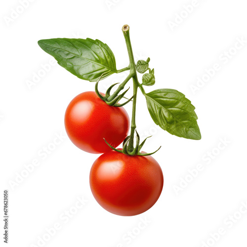 Cherry tomato red fresh cut out transparent  © CozyDesign