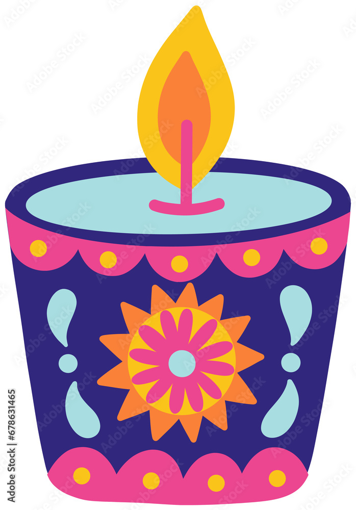 Day of the Dead Altar Candle Day of the Dead Altar Candle