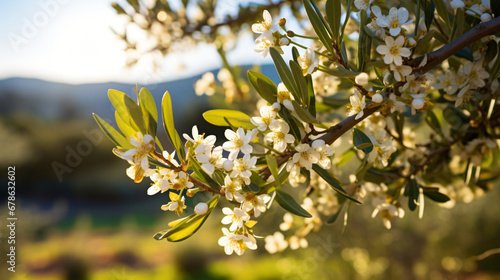 The flowers of the olive tree are small and are ground