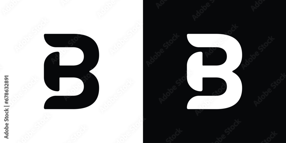 letter b monogram vector logo design letter b monogram vector logo design