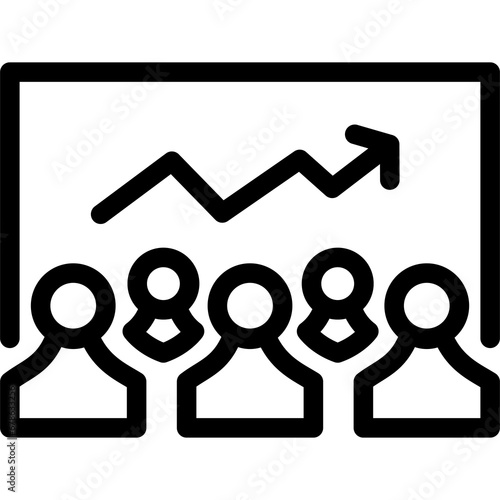 Surplus Icon Outline Style PNG Transparent Background
