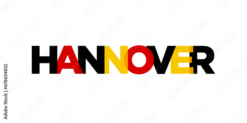 Hannover Deutschland, modern and creative vector illustration design featuring the city of Germany for travel banners, posters, and postcards. Hannover Deutschland, modern and creative vector illustration design featuring the city of Germany for travel banners, posters, and postcards.