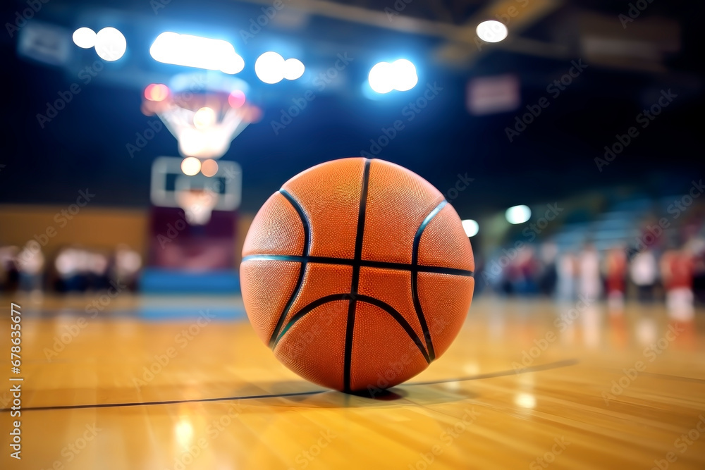 BASKETBALL IN CLOSEUP. BASKETBALL COURT. BASKETBALL IN CLOSEUP. BASKETBALL COURT.