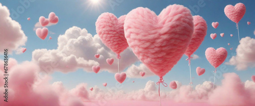 Valentine s Day pink hearts
