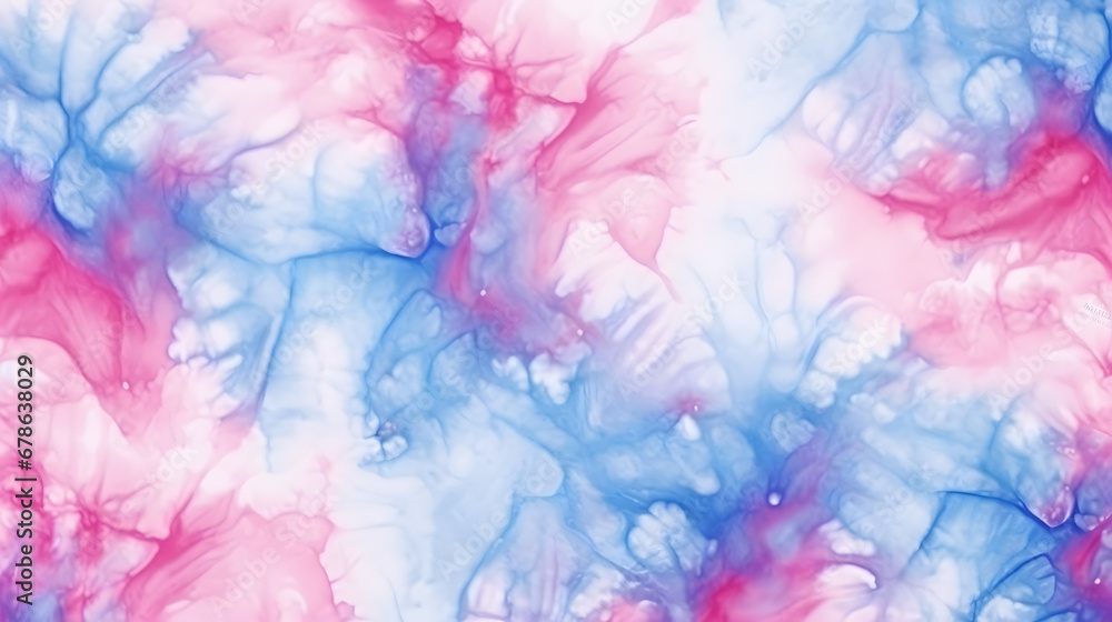 Tie dye shibori seamless pattern. Watercolour abstract texture texture marble. Generative Ai.