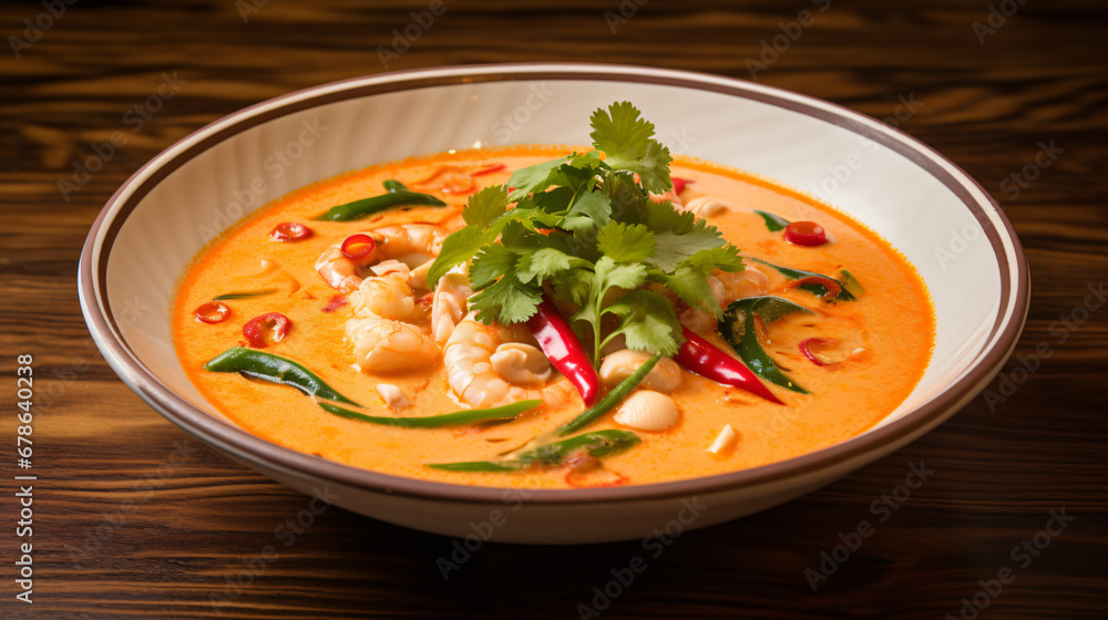 Tom Yam Sour and Hot Thai Soup