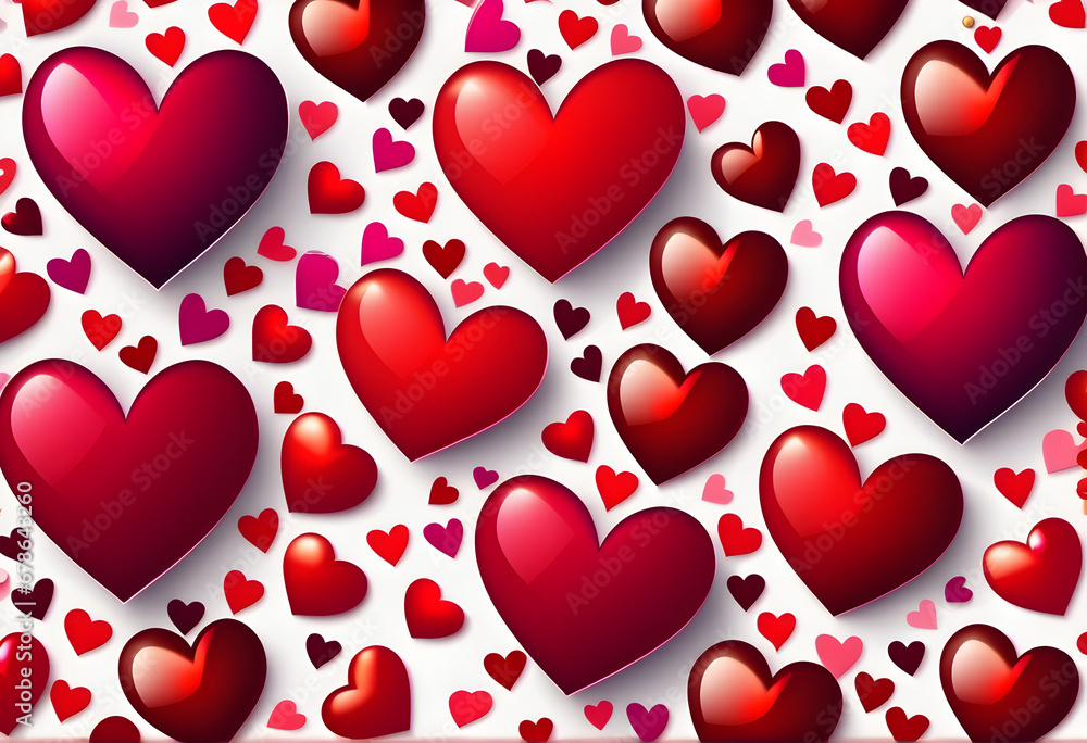 Hearts reminiscent of Valentine's Day. Generative AI Hearts reminiscent of Valentine's Day. Generative AI
