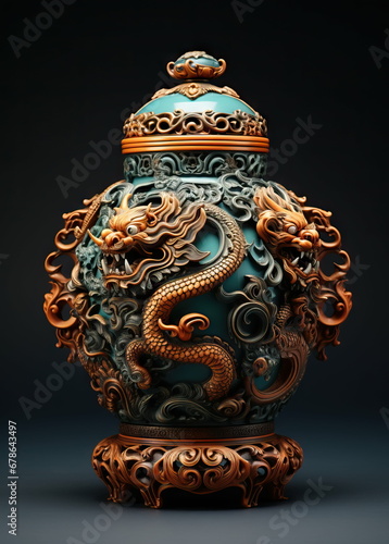 china style vase photo