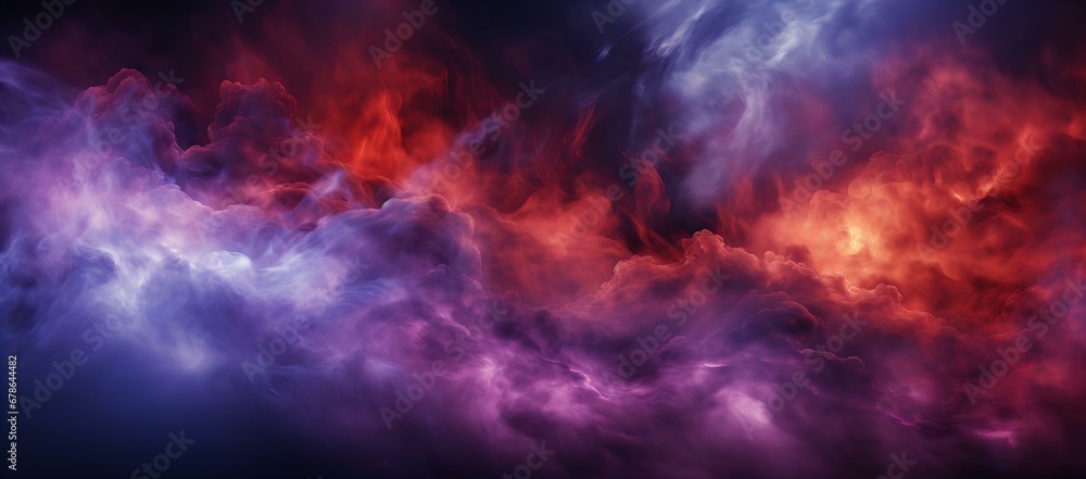 Fototapeta premium Ethereal Cosmic Dance of Nebulous Hues in a Surreal Space Dreamscape