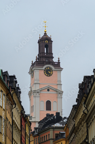 The Great Church (Storkyrkan) or Church of St. Nicholas (Sankt Nikolai Kyrka), oldest church in Gamla stan. Stockholm, Sweden photo