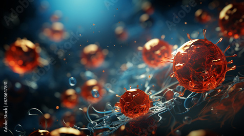 Human immune cells. #678647841