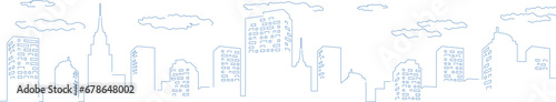cityscape Landscape vector line illustration photo