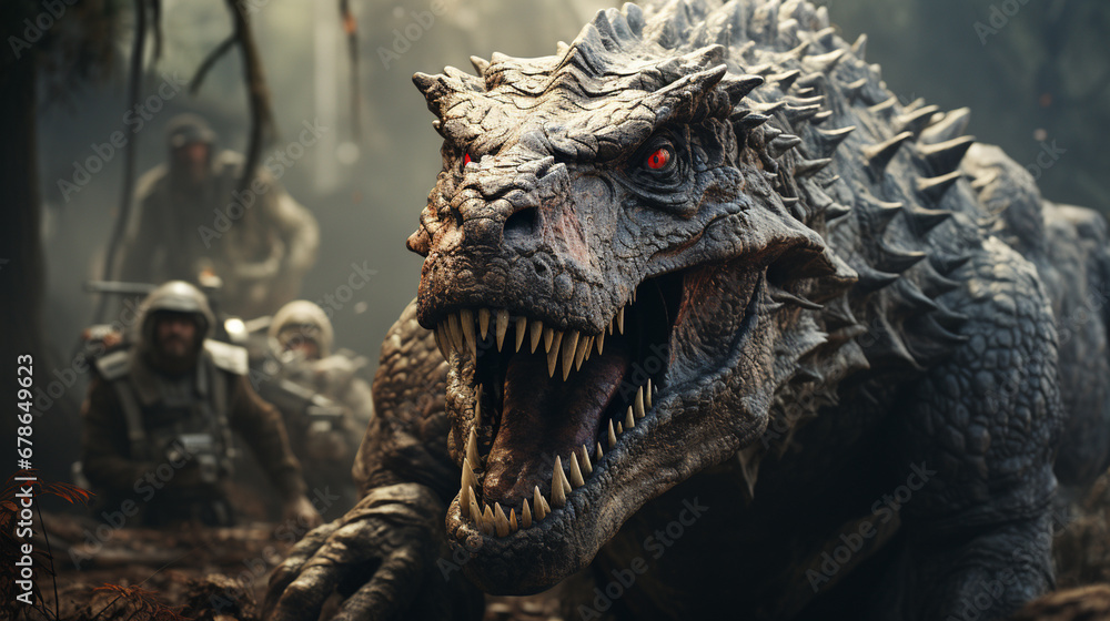 Angry dinosaur. Angry dinosaur.