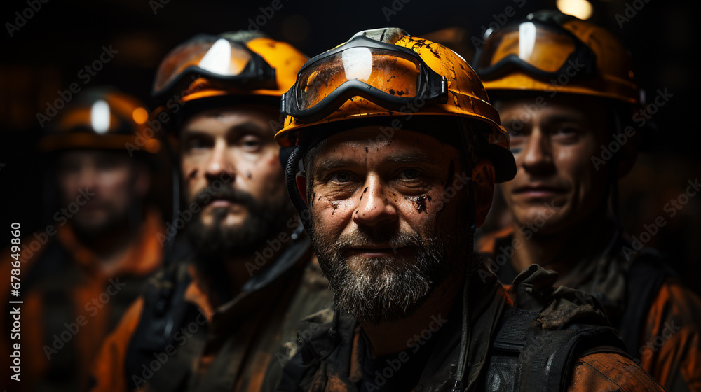 Portrait of construction workers. Portrait of construction workers.