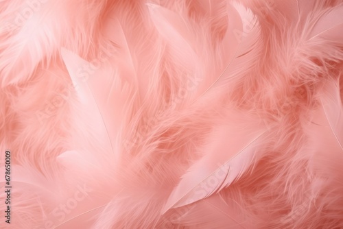 Beautiful Fluffy Blush Color Feather Abstract Feather Background