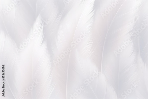 Beautiful Fluffy Pale Gray Color Feather Abstract Feather Background