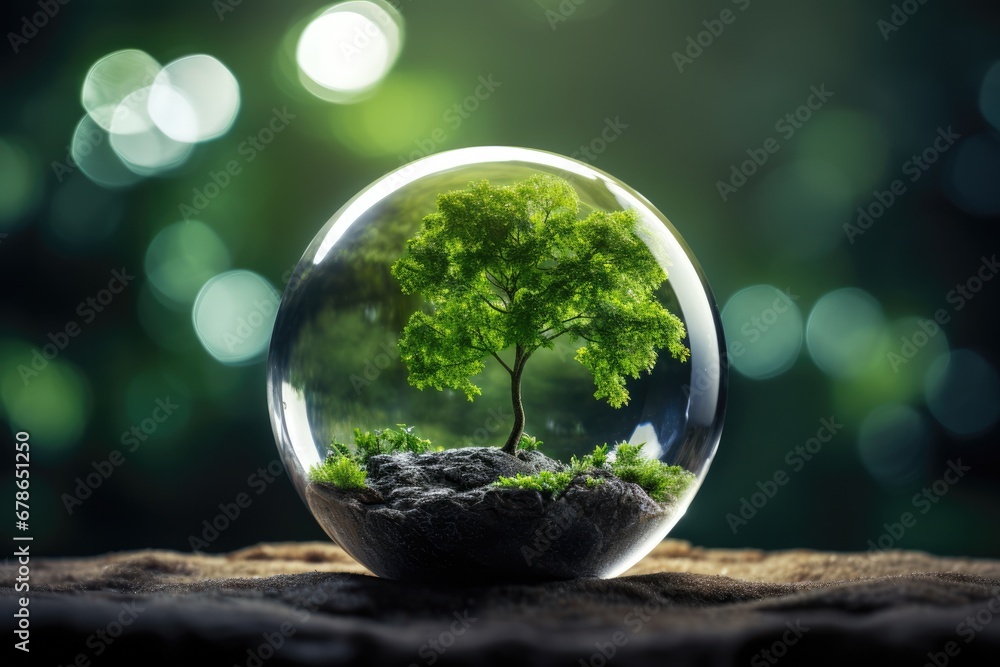 Embracing Green Practices For Better Future In Business. Сoncept Sustainable Business Strategies, Eco-Friendly Products, Carbon Footprint Reduction, Green Supply Chain, Renewable Energy Adoption.