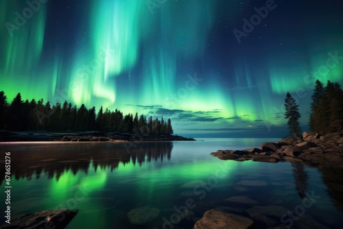 Green Northern Lights © Anastasiia