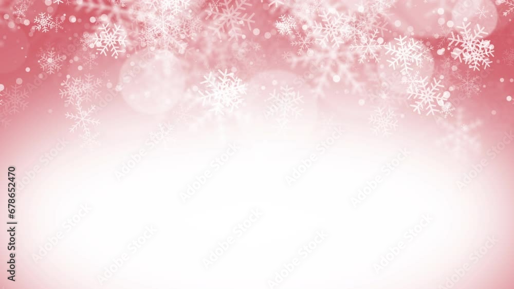 Delicate pink frame with flying snowflakes and white empty space for text. Looped animation. Delicate pink frame with flying snowflakes and white empty space for text. Looped animation.