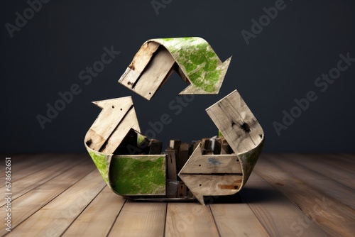 Recycling Symbol Representing Responsible Consumption photo