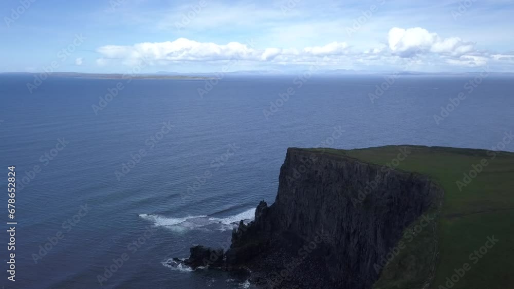 birds cliff sea stack birds cliff sea stack