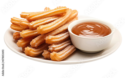 Sugar-Dusted Churro Perfection On Transparent Background