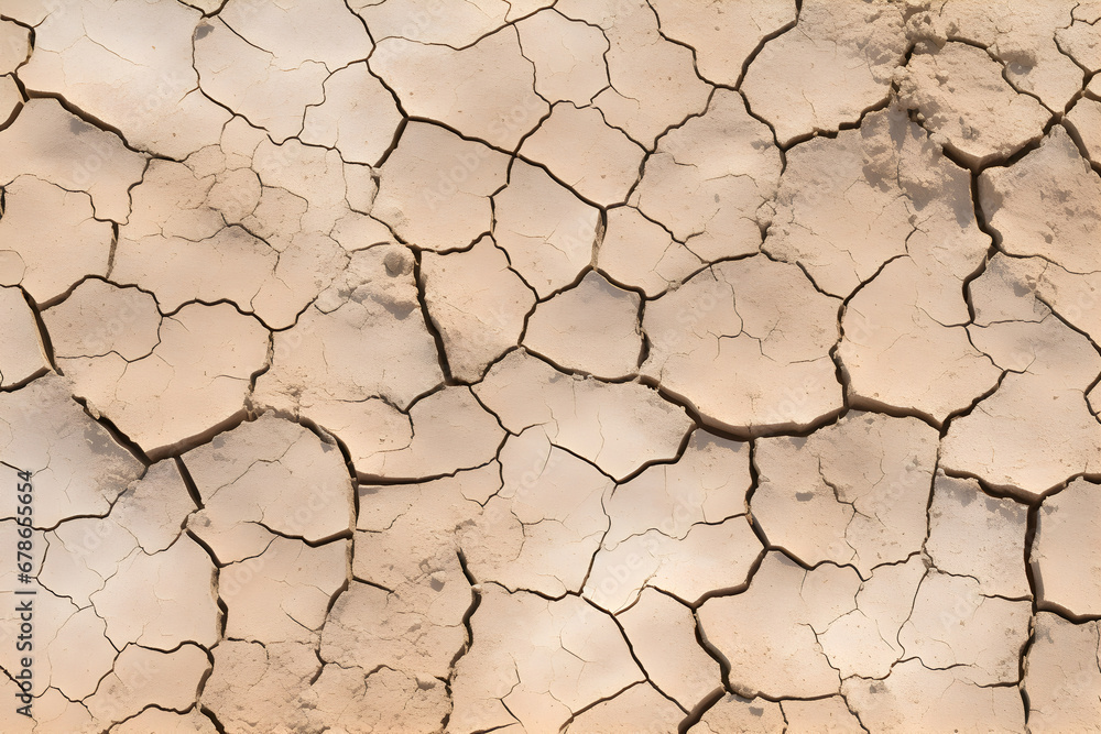 Cracked ground surface due to drought. AI generative Cracked ground surface due to drought. AI generative