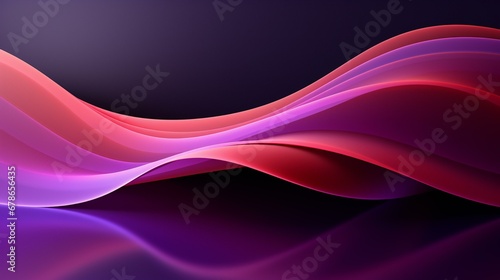 Majestic Waves of Purple and Red Embrace the Night in a Dance of Color and Light