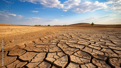 Drought Land cracks water shortages