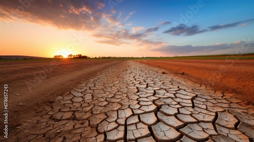 Drought Land cracks water shortages