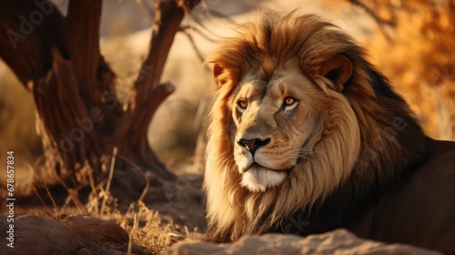 male lion portrait © artaris