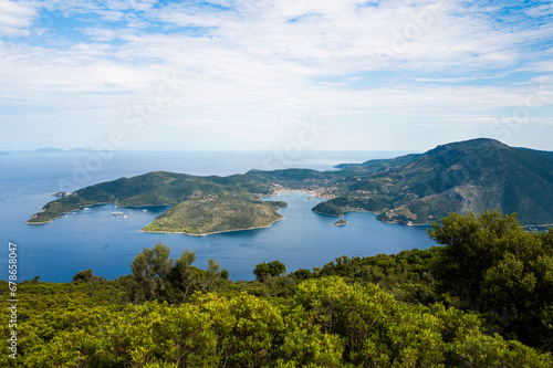 Panoramic image of Ithaca island in Greece © The Factory