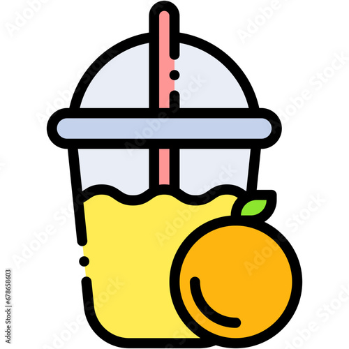 Vector Icon Juice, Beverage, Ice Tea, Refreshment, Summer, Drink