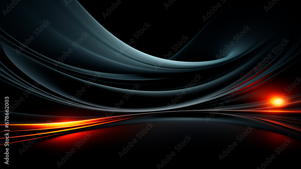 abstract background with orange and black liquid abstract background with orange and black liquid